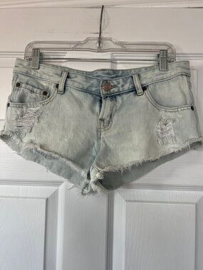4/$20 BDG Light Blue Distressed Denim Cutoff Shorts